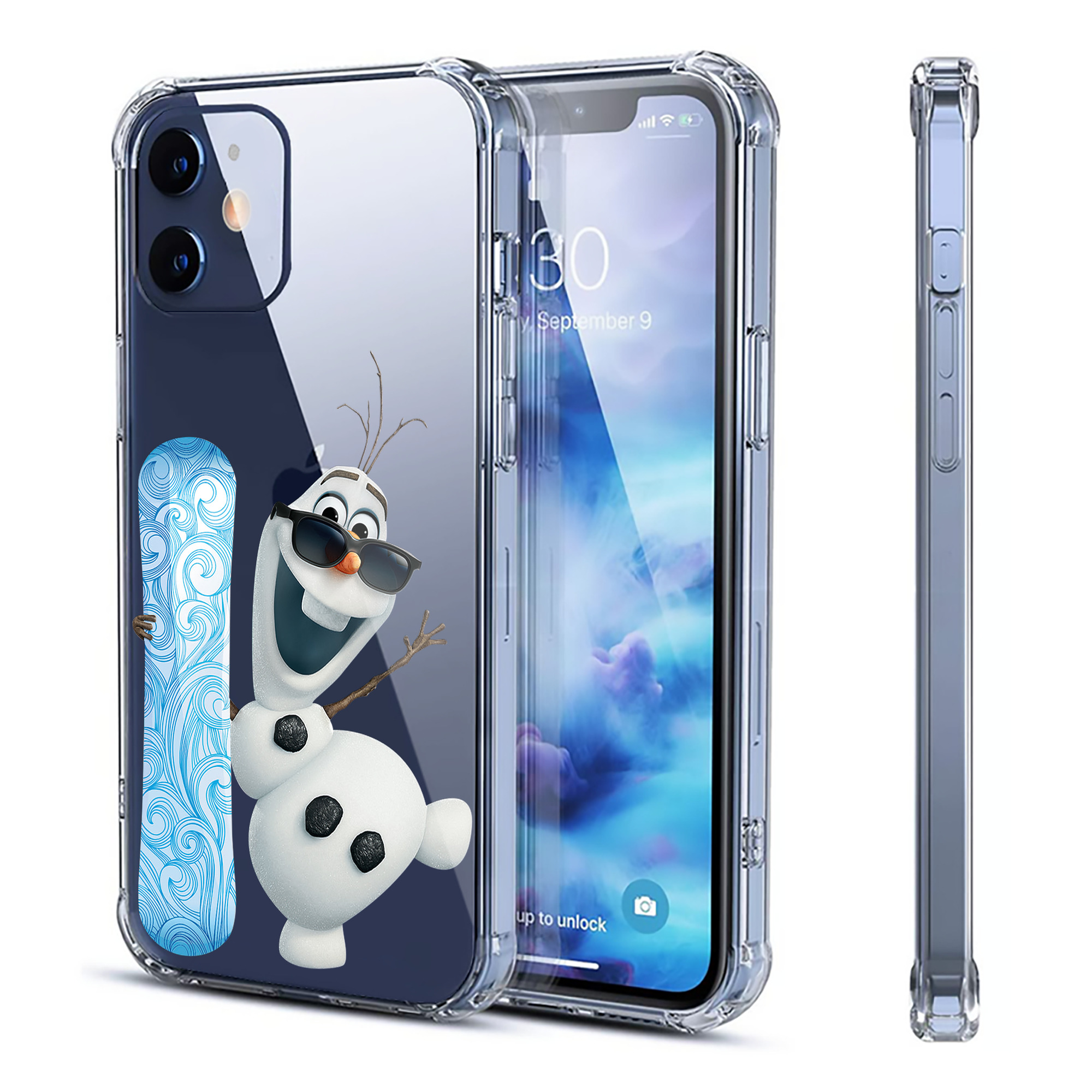 （画像用） アナと雪の女王 アンナ エルサ Frozen Anna Elsa 【iPhone 12シリーズ対応】透明スマホケース（クリアソフトケース）